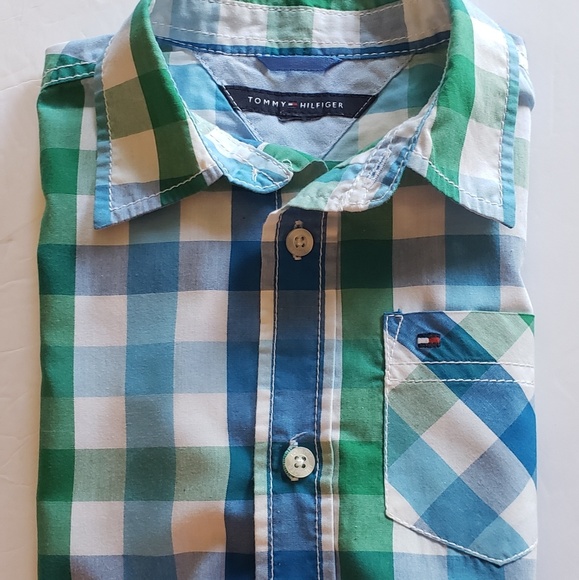 Tommy Hilfiger Boys Plaid Shirt size 6 - Picture 4 of 4